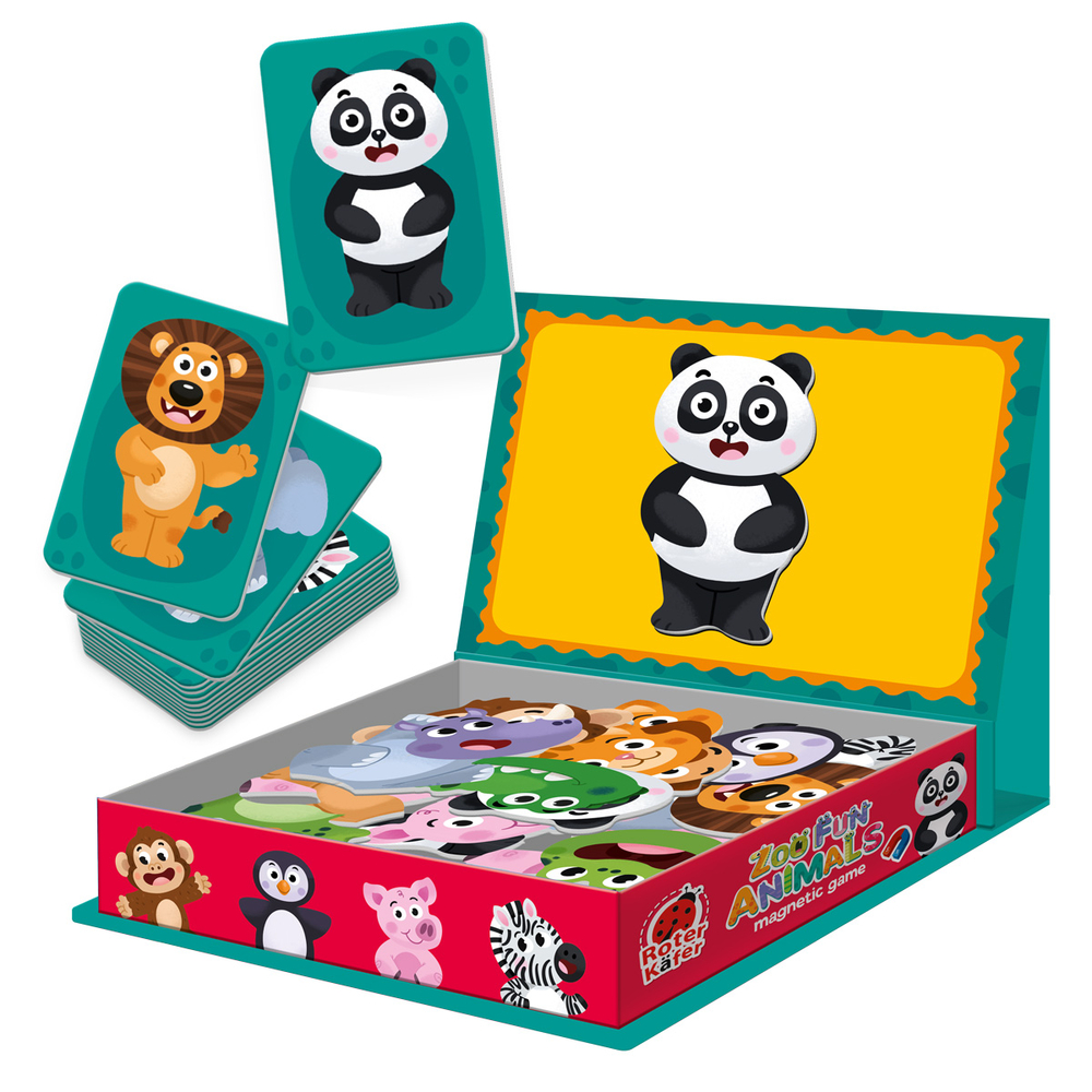Фото, Видеообзоры гра настільна roter käfer магнітна. веселі звірята зоопарку. rk2030-06