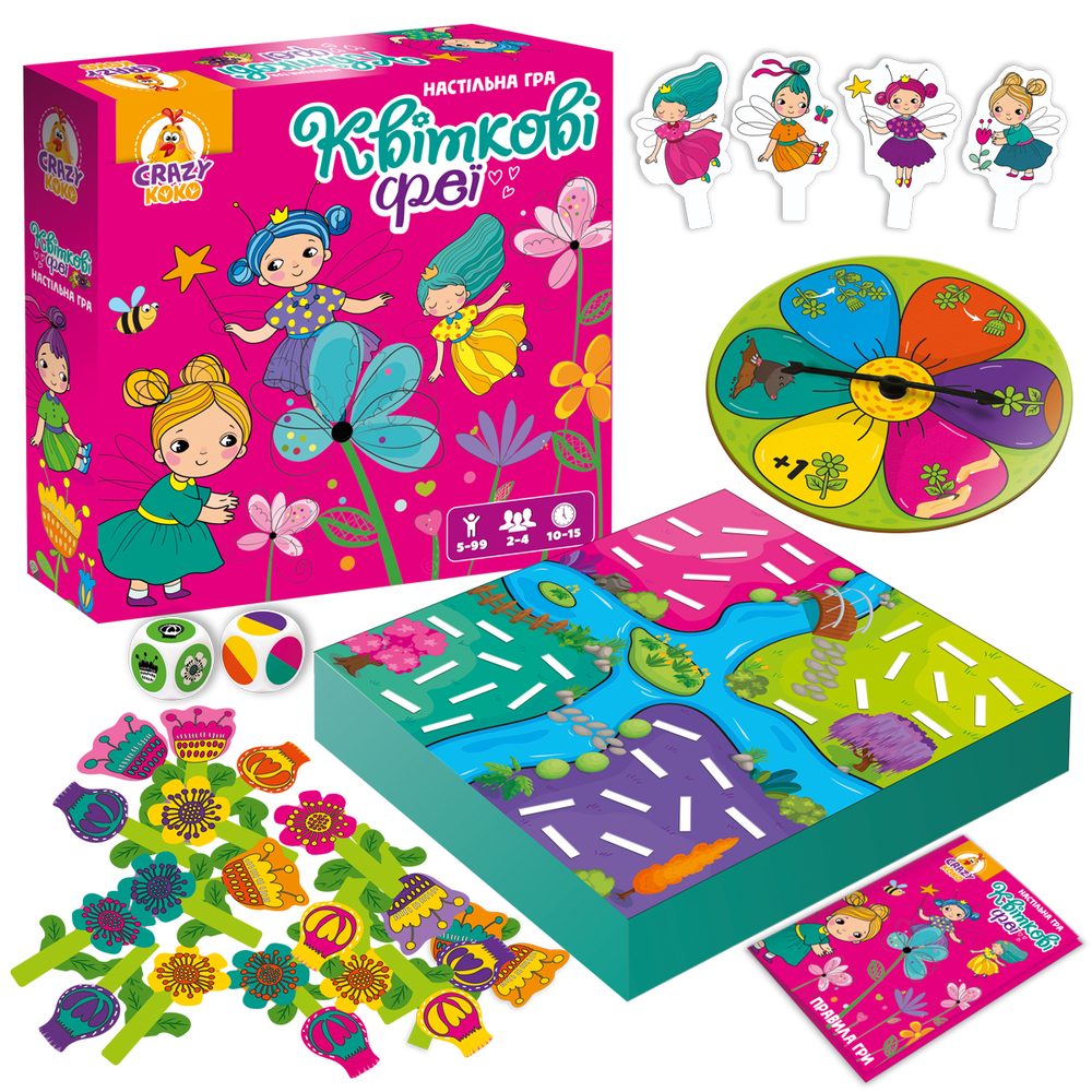 Фото, Видеообзоры гра настільна vladi toys розважальна. квіткові феї. vt8055-34