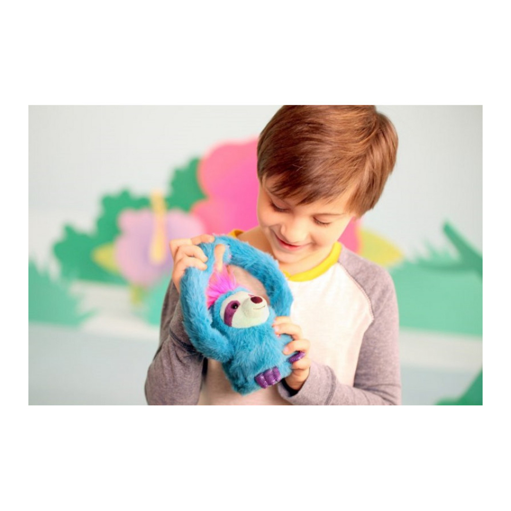 Фото, Видеообзоры інтерактивна м'яка іграшка party pets лінивець голубого кольору