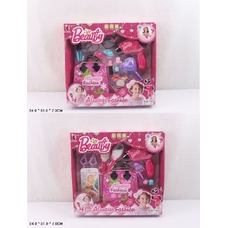 Аксесуари для дівчаток V755-1/2 (36шт/2) 2вида,фен дует,сумка,расческа,аксесс.,в кор.34*31*7см