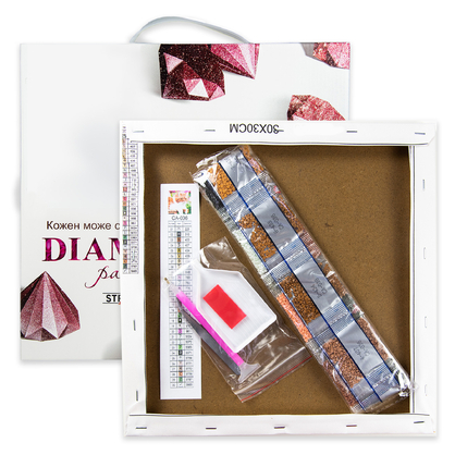 Фото, Відеоогляди алмазна мозаїка strateg преміум стрітення господнє розміром 40х50 см  (sk86013)