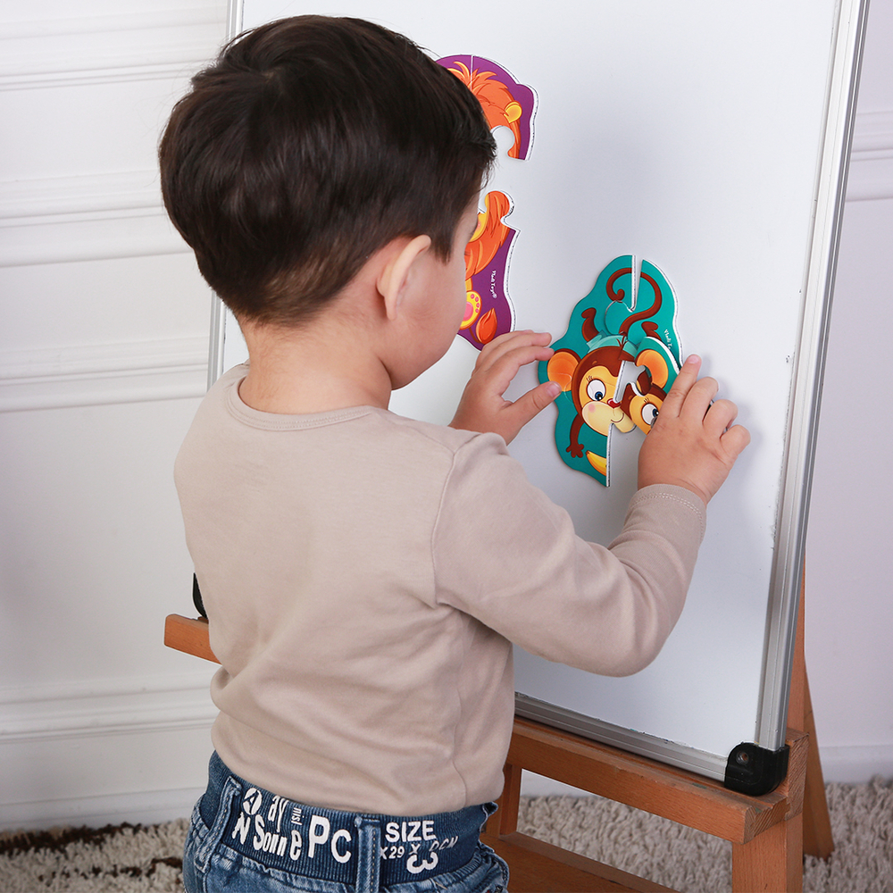 Фото, Відеоогляди магнітні бебі пазли «лев та мавпочка» vt3208-11