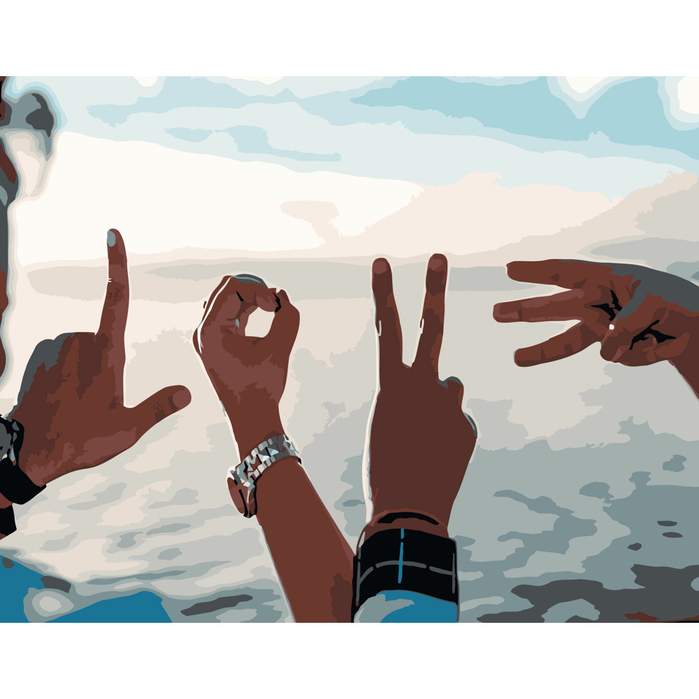 Фото, Відеоогляди картина за номерами strateg преміум love розміром 40х50 см (dy077)