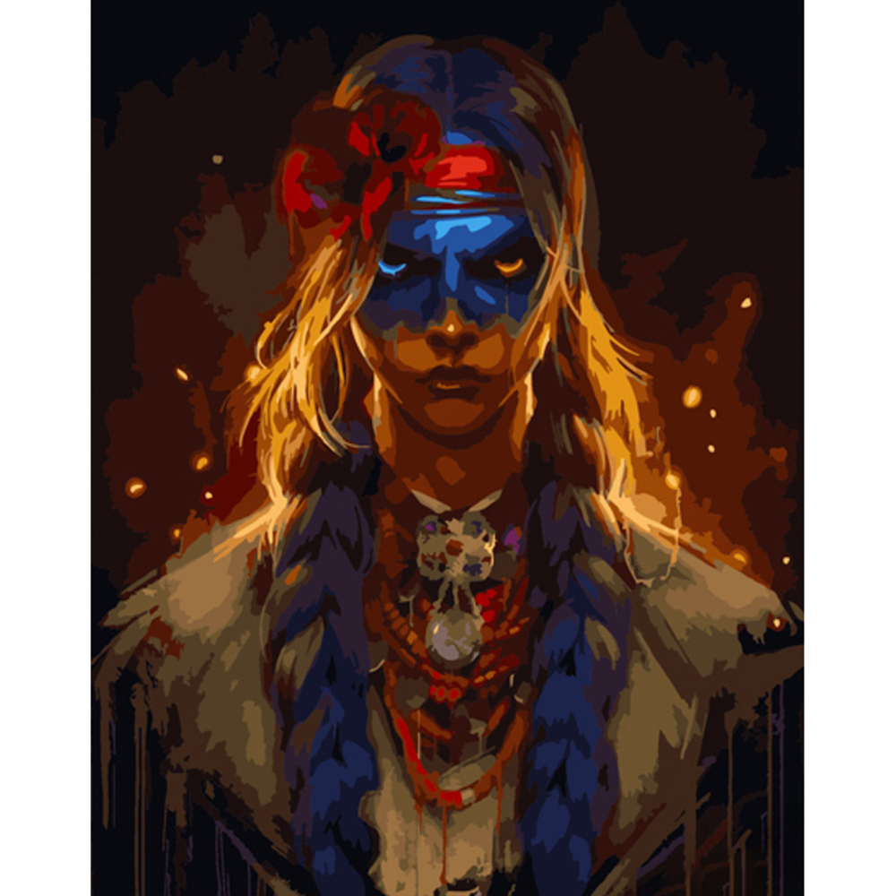 Фото, Видеообзоры картина за номерами strateg преміум суровий погляд розміром 40х50 см (gs813)