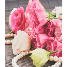 Алмазна мозаїка Strateg ПРЕМІУМ Ніжність і розкіш розміром 40х50 см (SK88291) Алмазна мозаїка Strateg ПРЕМІУМ Ніжність і розкіш розміром 40х50 см (SK88291)