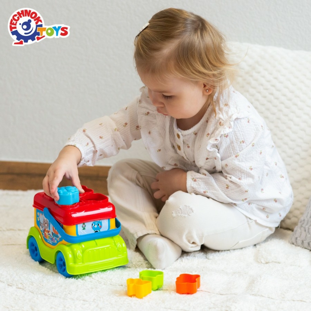 Фото, Видеообзоры іграшка «автобус-сортер технок», арт.9840