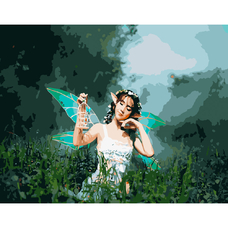 Картина за номерами Strateg ПРЕМІУМ Чарівна фея розміром 40х50 см (GS299) Картина за номерами Strateg ПРЕМІУМ Чарівна фея розміром 40х50 см (GS299)
