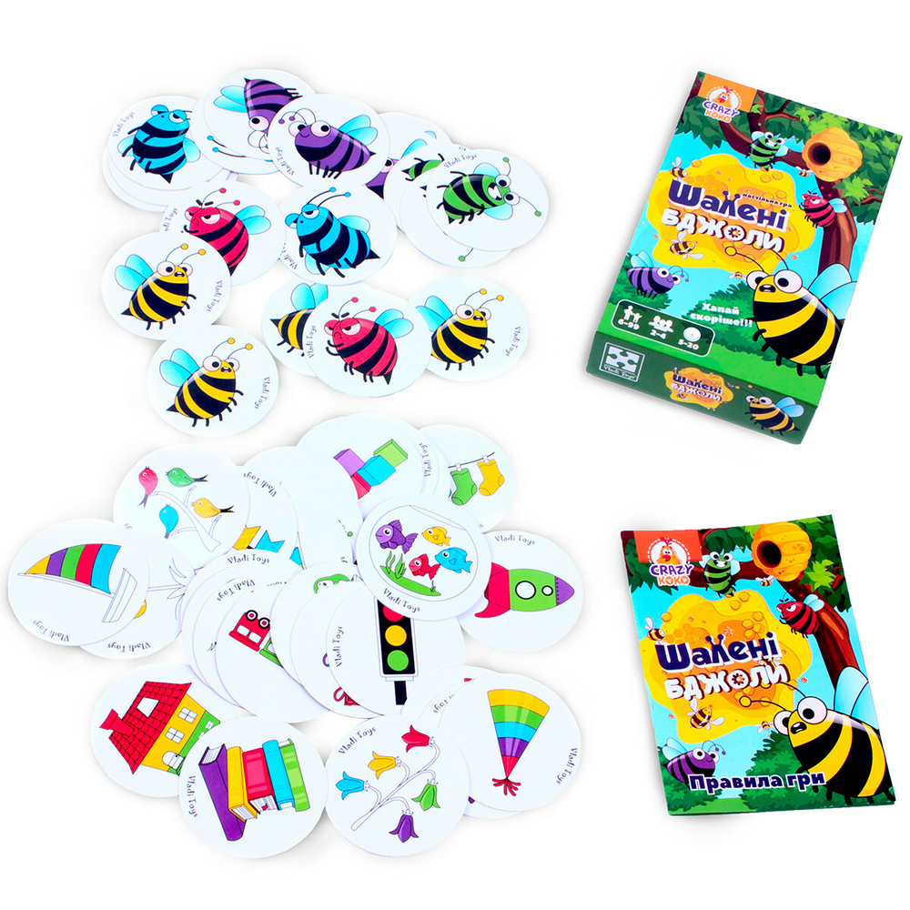 Фото, Видеообзоры гра настільна vladi toys розважальна. шалені бджоли. vt8077-06