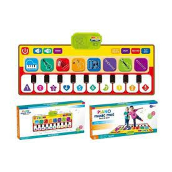 Музичний килимок 757-01А (72шт/2) танц, батар, вивчення муз. інстр., клавіатури-80*30см