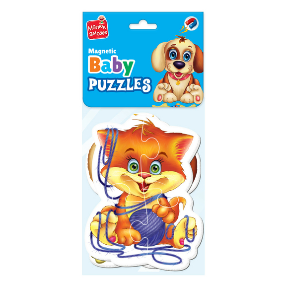 Гра розвиваюча Vladi Toys магнітні бейбі пазли. Домашні улюбленці VT3208-19