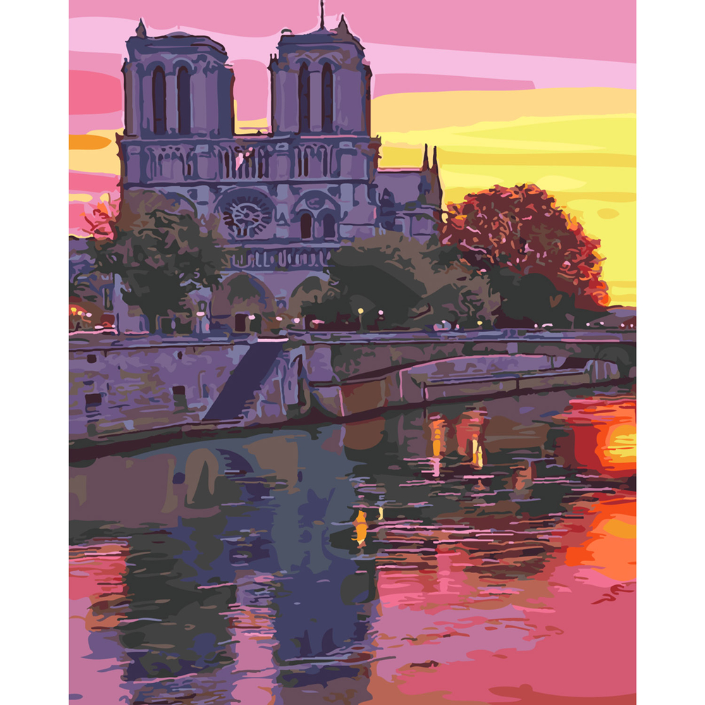 Фото, Видеообзоры картина за номерами strateg преміум малиновий захід сонця з лаком розміром 40х50 см sy6240