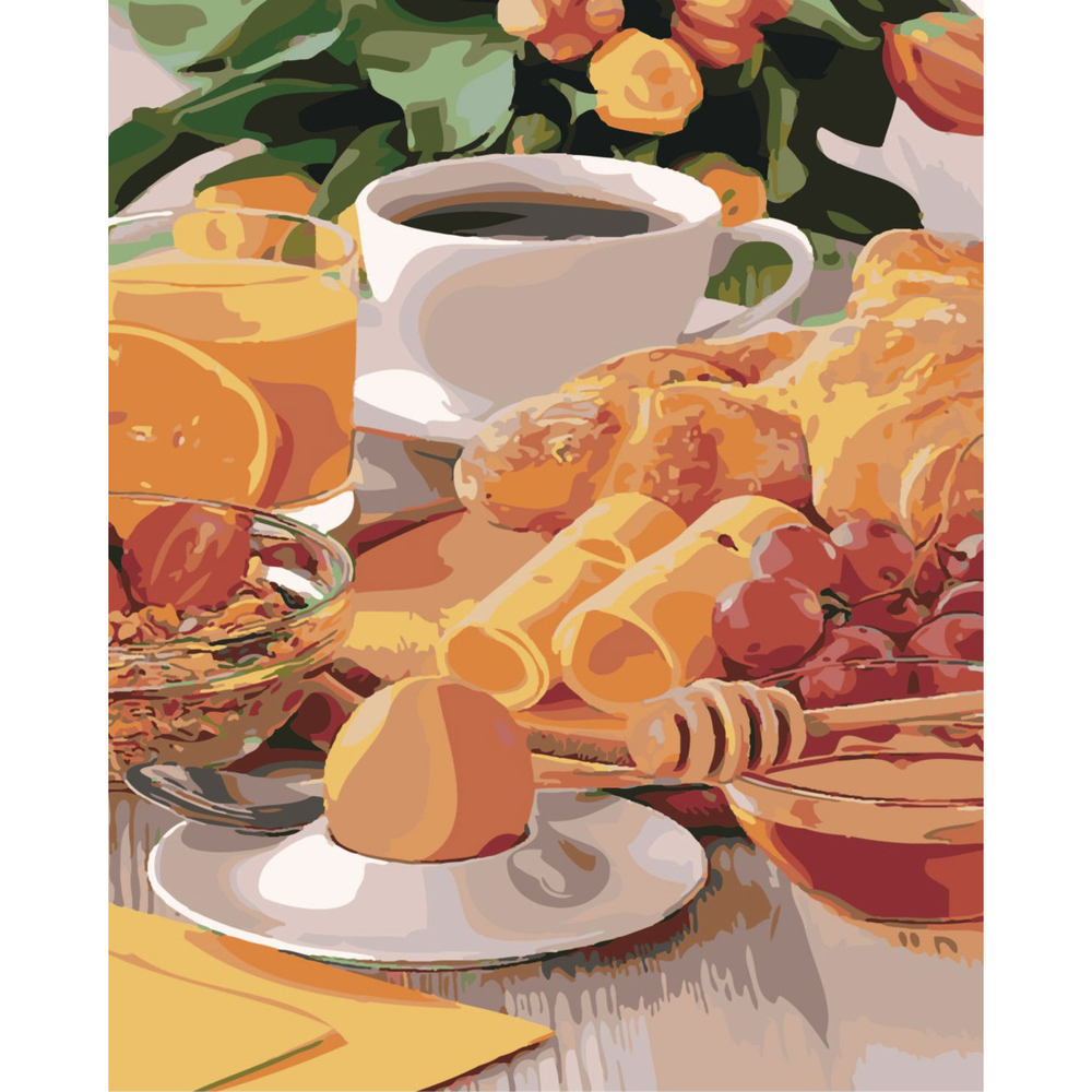 Фото, Видеообзоры картина за номерами strateg преміум цукрова насолода з лаком розміром 40х50 см sy6485