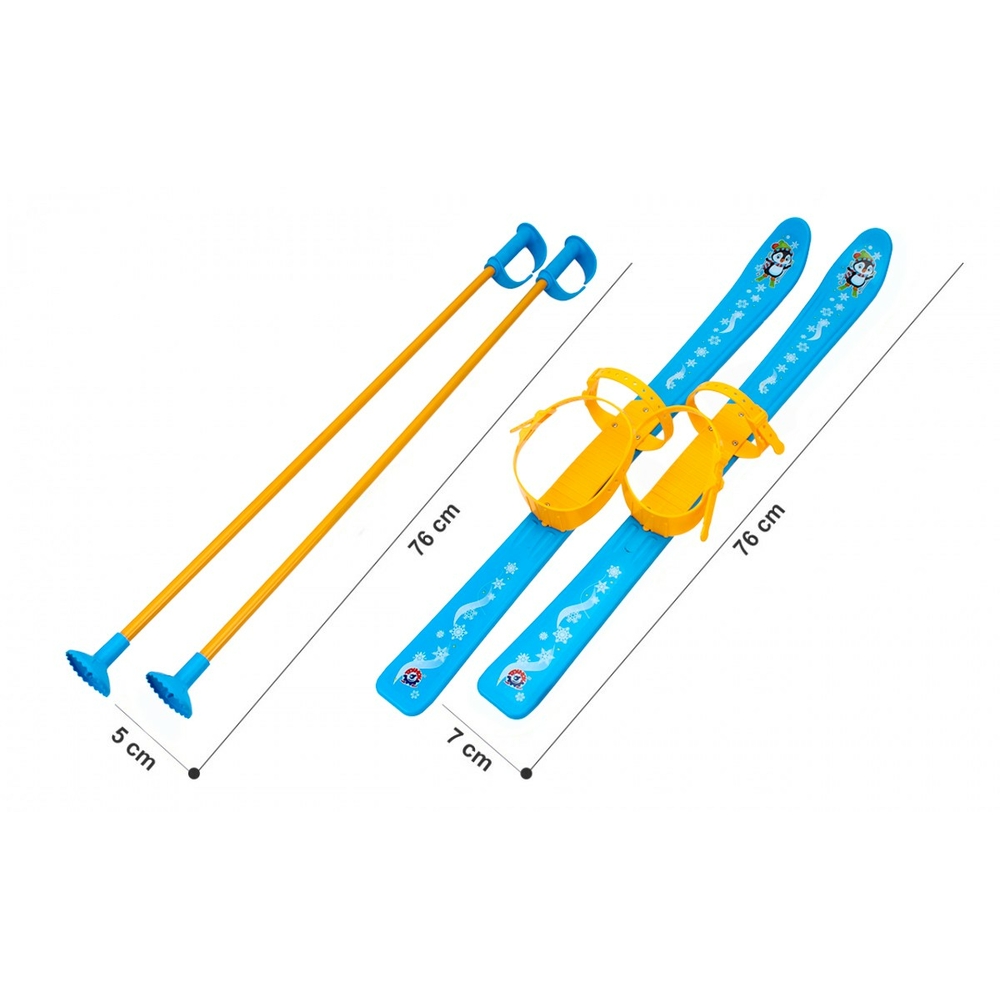 Фото, Відеоогляди лижі з палицями дитячі, арт.3350 