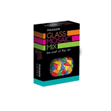 Скляна мозаїка «Mosaaro. Mosaic mix: blu, green, yellow, red, orange» MA5003