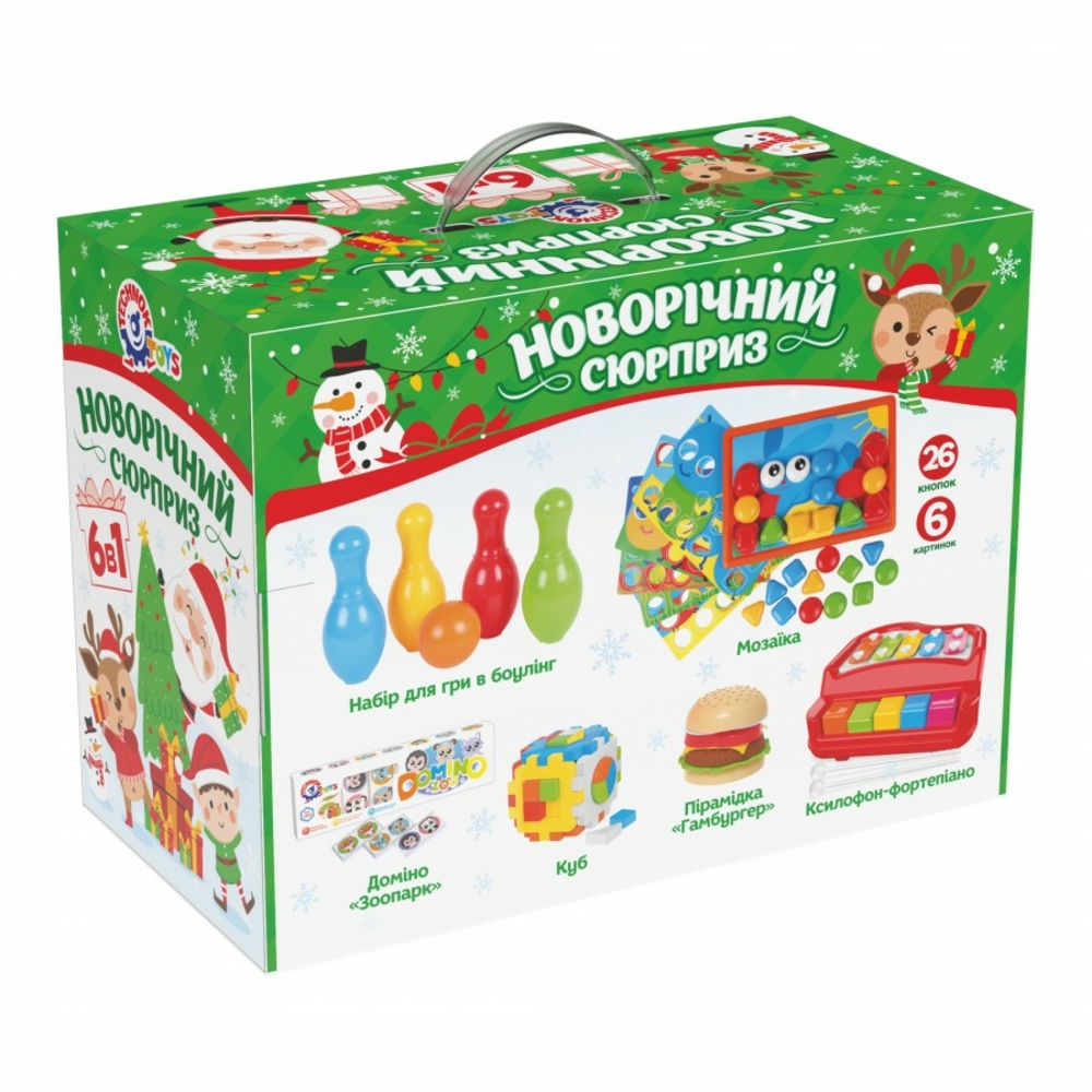 Фото, Відеоогляди новорічний набір іграшок технок, арт.8829