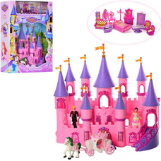 Будинок SG-2976(1295987) (10шт/2) /муз,принц,принцесса,конь,карета,софа,шкаф,камин,трюмо...,кор.39