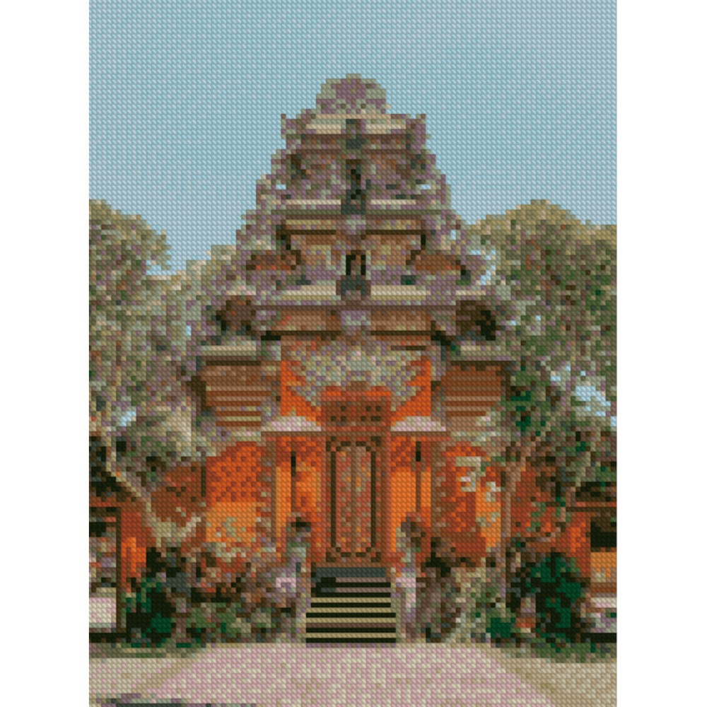 Фото, Видеообзоры алмазна мозаїка strateg преміум тібетський монастир 30х40 см hx067