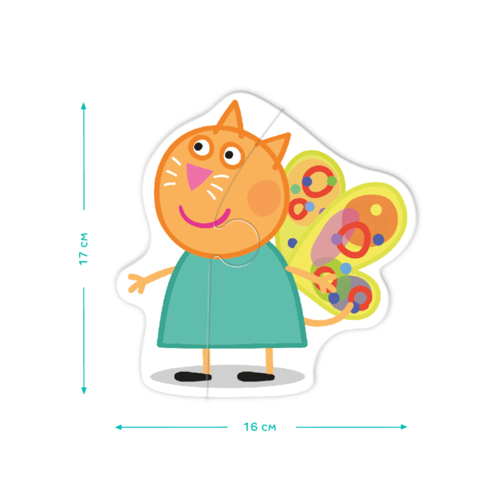 Фото, Відеоогляди пазл 3в1 dodo peppa pig пеппа та її друзі