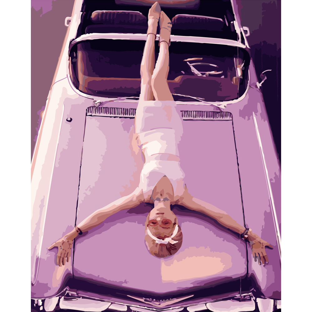 Фото, Відеоогляди картина за номерами strateg преміум рожевий гламур розміром 40х50 см (gs445)