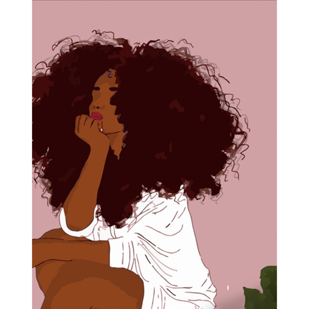 Фото, Відеоогляди картина за номерами strateg преміум кудряха розміром 40х50 см (dy346)