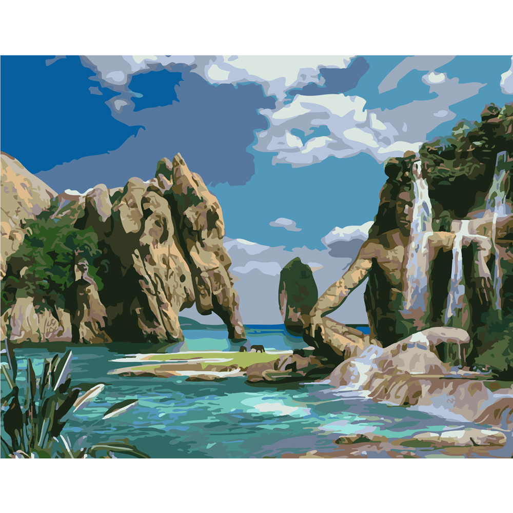 Фото, Відеоогляди картина за номерами strateg преміум загублений світ з лаком розміром 40х50 см sy6313