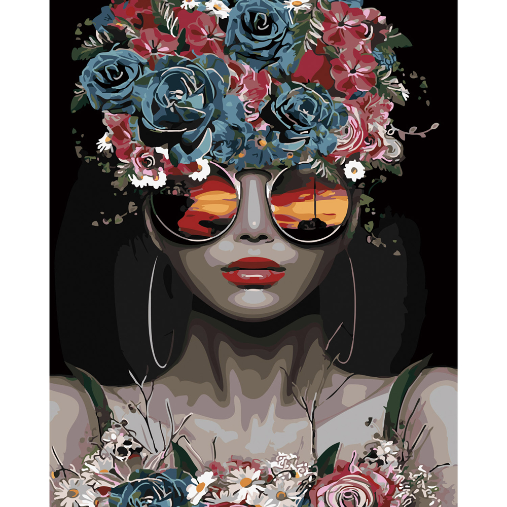 Фото, Видеообзоры картина за номерами strateg преміум захід сонця в окулярах з лаком розміром 40х50 см sy6169