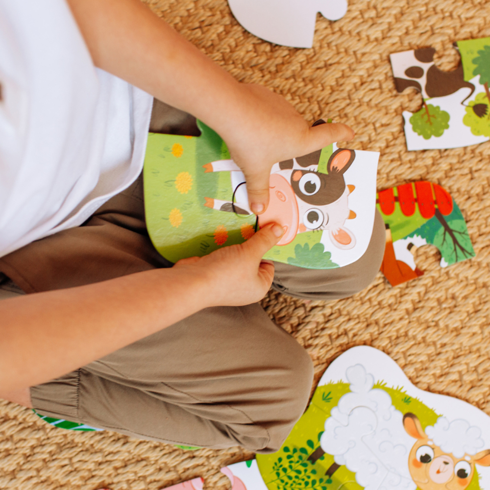 Фото, Відеоогляди пазл 3в1 dodo сільські тварини