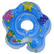 Круг MS 0128 (100шт) для купания детей,на липучке,на застежке, 4 цвета, в кор-ке, 21-14-4см