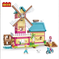 Конструктор COGO Girls 4576 (котедж та млин) 658 деталей