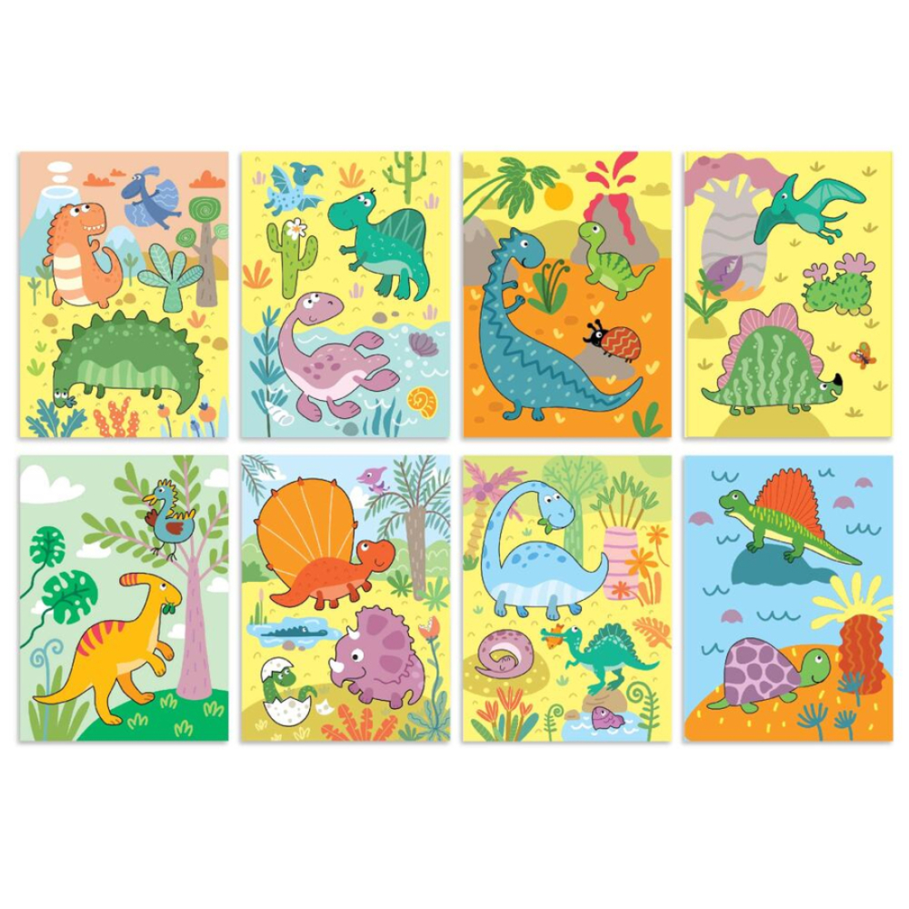 Фото, Відеоогляди набір водних розмальовок dodo динозаври