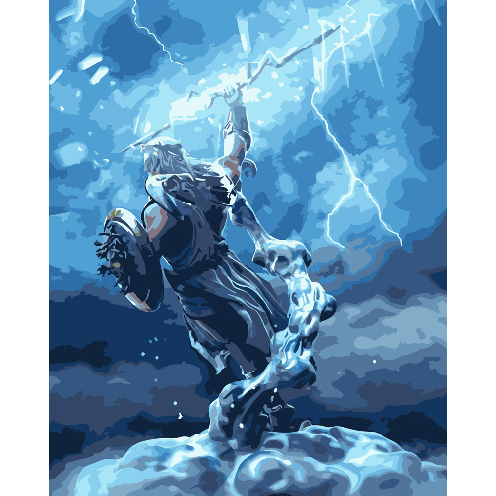 Фото, Відеоогляди картина за номерами strateg преміум могучий зевс розміром 40х50 см (dy153)