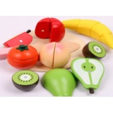 Набір розрізних дерев'яних фруктів на липучках Classic world