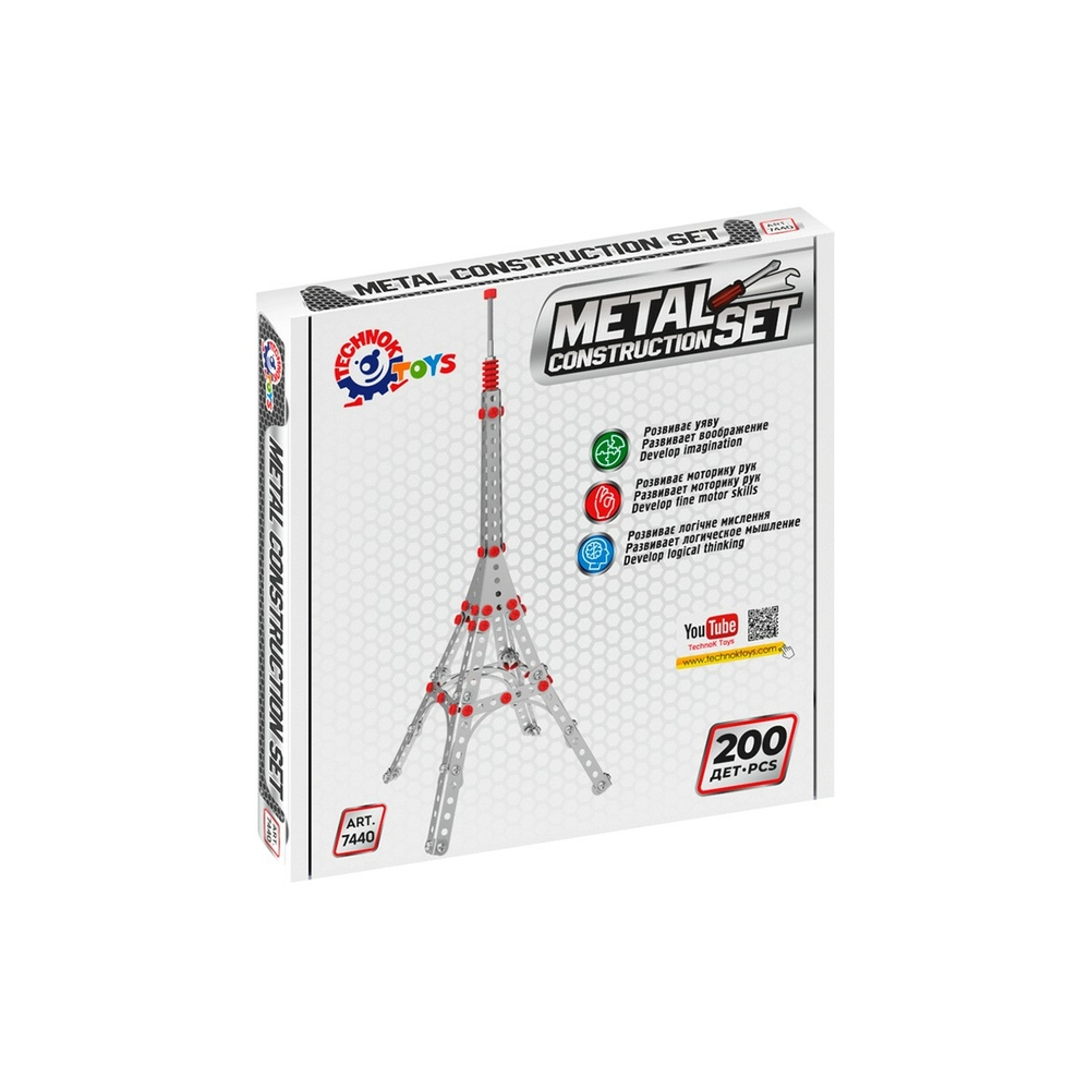 Фото, Видеообзоры іграшка "конструктор металевий технок", арт.7440
