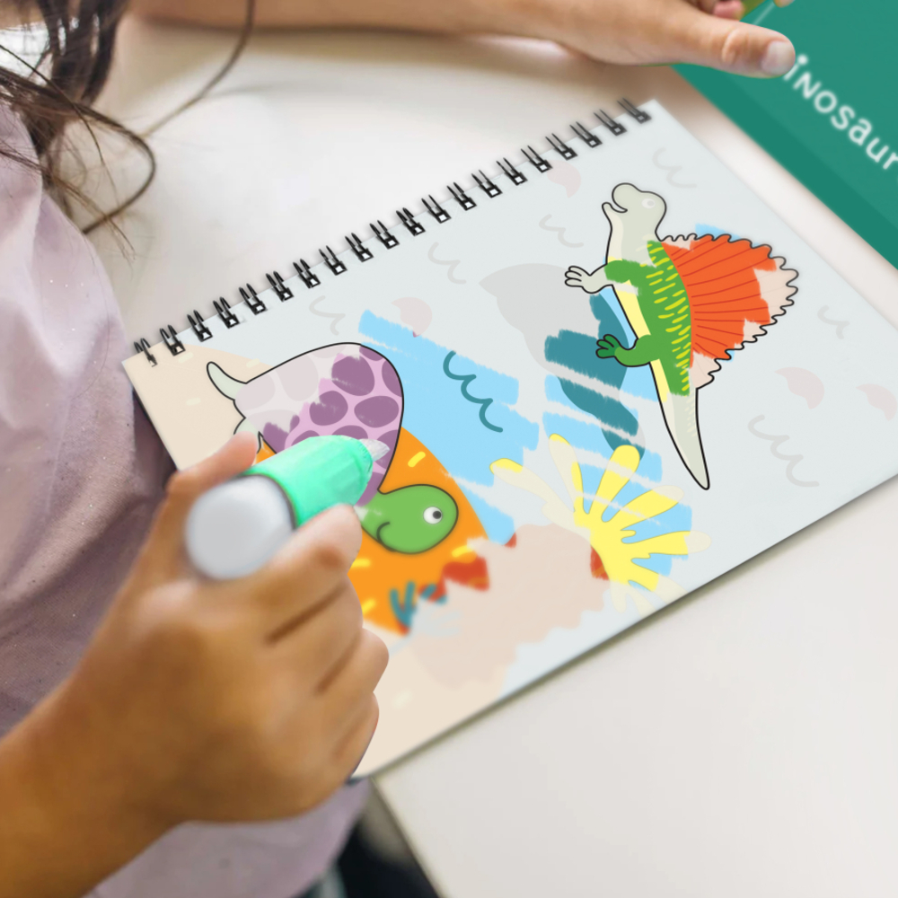 Фото, Відеоогляди набір водних розмальовок dodo динозаври