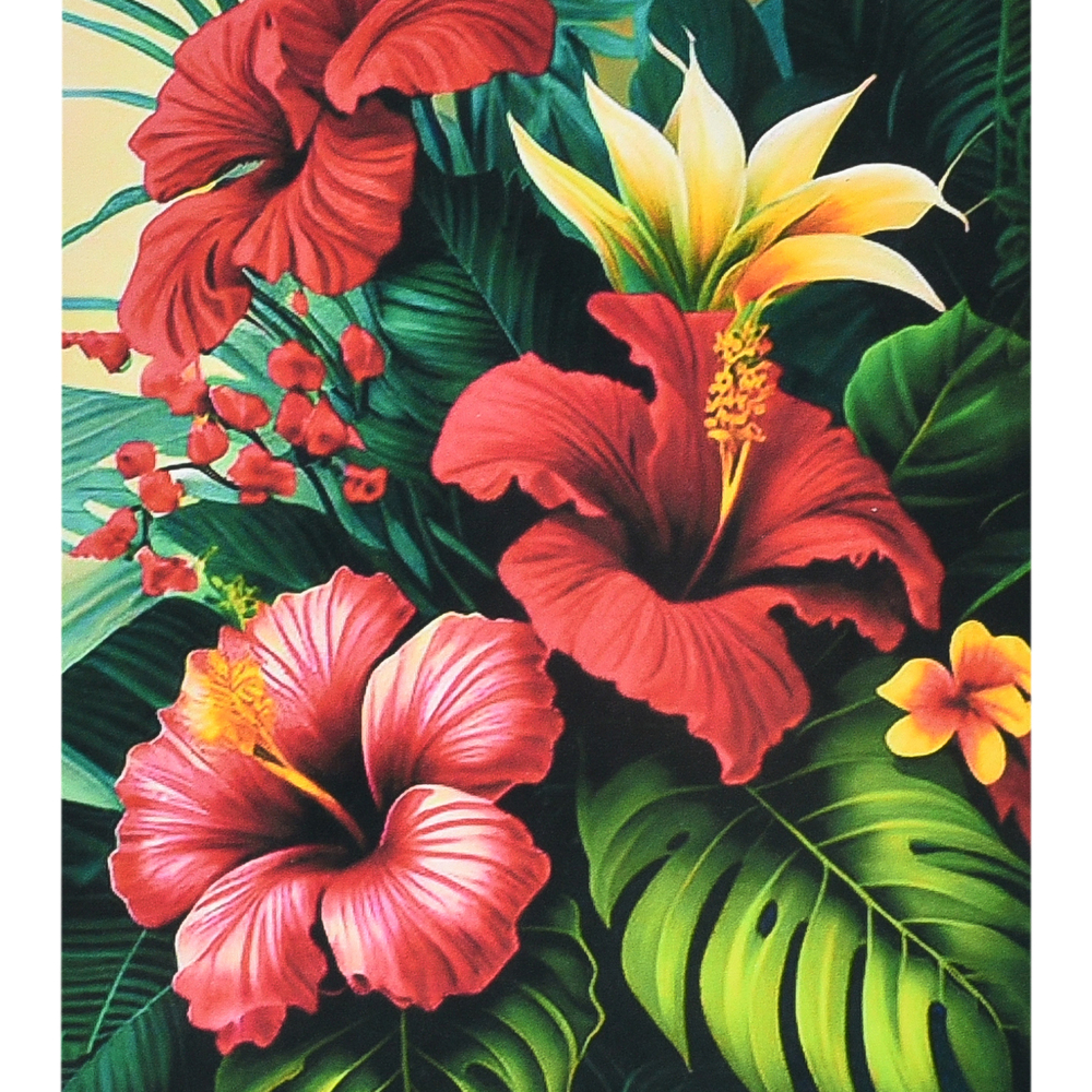 Фото, Відеоогляди алмазна мозаїка strateg преміум тропічна гармонія розміром 40х50 см (sk88294)