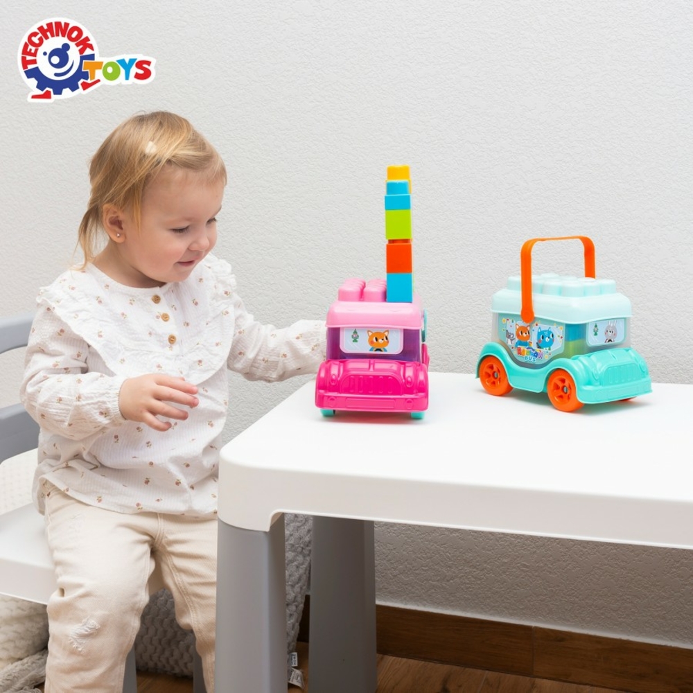 Фото, Видеообзоры іграшка "автобус-конструктор технок", арт.0396