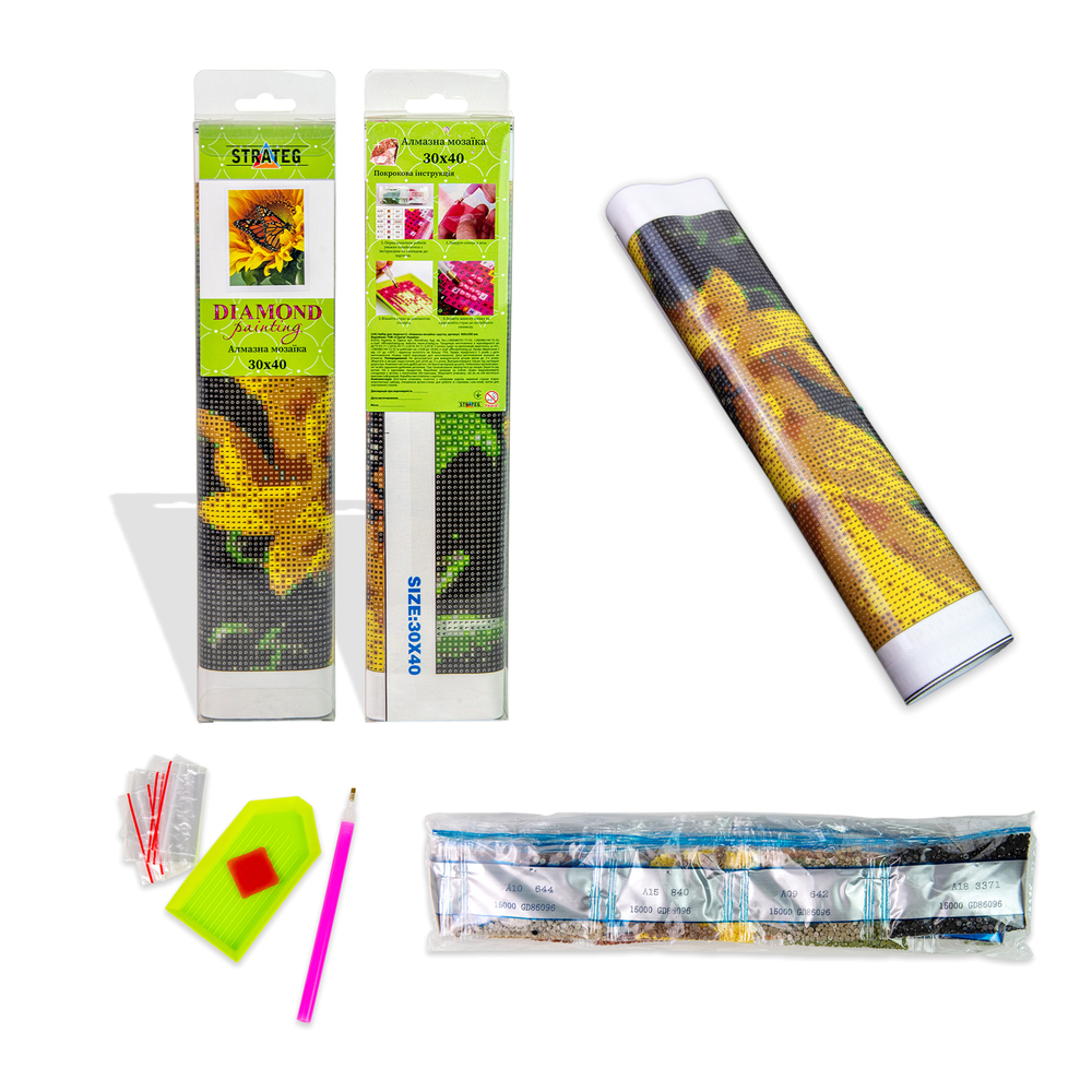 Фото, Видеообзоры алмазна мозаїка strateg преміум поцілунок метелика без підрамника розміром 30х40 см  (gd86091)