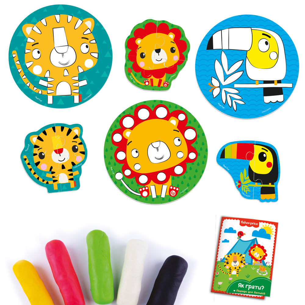 Фото, Видеообзоры набір для творчості з екотістом fisher price «казковий зоопарк» vt4502-03