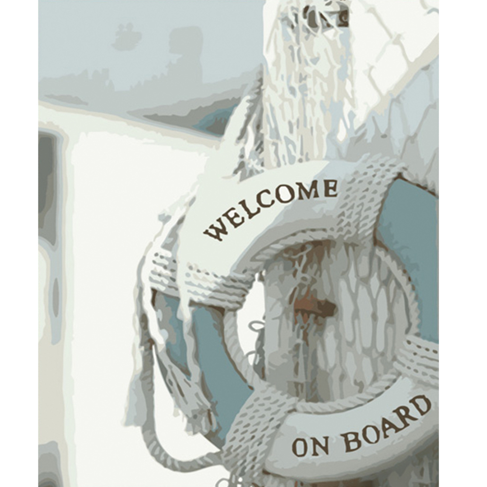 Фото, Відеоогляди картина за номерами strateg преміум ласкаво просимо на борт розміром 40х50 см (dy315)