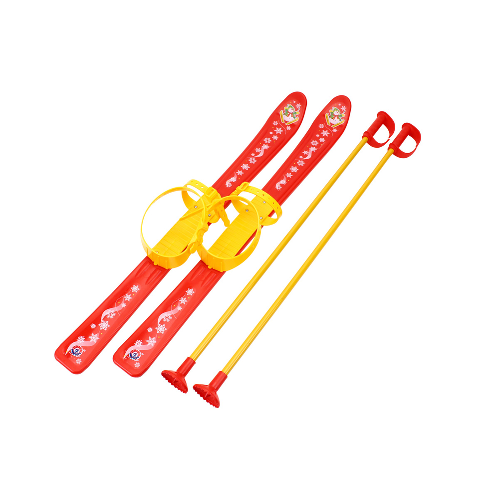 Фото, Відеоогляди лижі з палицями дитячі, арт.3350 