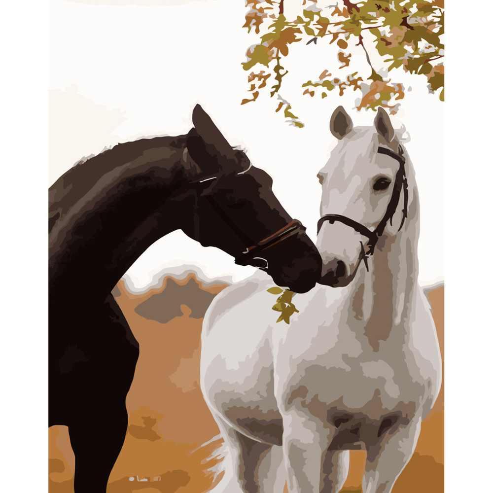 Фото, Відеоогляди картина за номерами strateg преміум біле та чорне з лаком розміром 30х40 см (ss-6529)