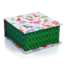 Картонний бокс з папером для нотаток 90х90мм VT9901-81