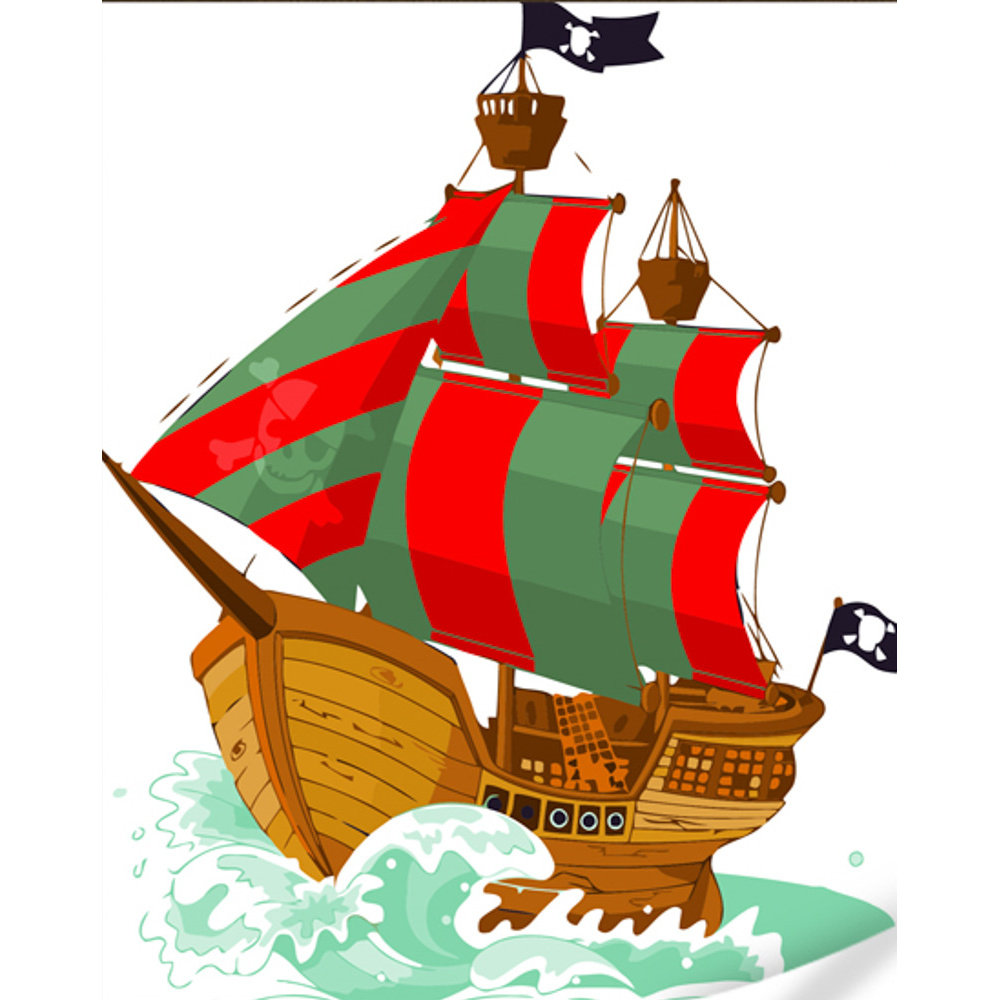 Фото, Видеообзоры картина за номерами strateg преміум корабель в морі з лаком розміром 30х40 см (ss6686)