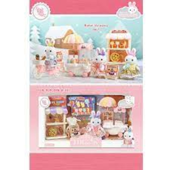 Набір меблів 6693 (36), флоксова фігурка, велосипед, машина для вигот попкорну, асес, в кор