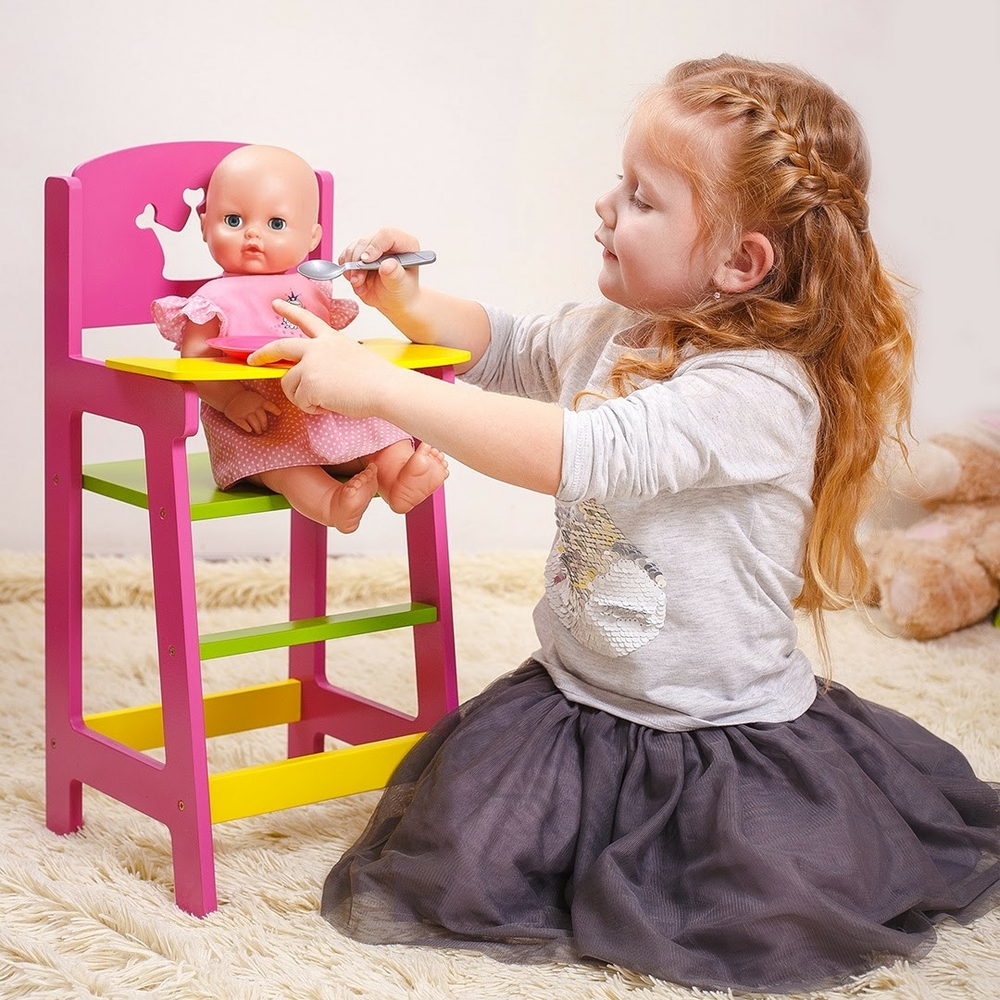 Фото, Видеообзоры ляльковий дерев'яний стільчик rw1210