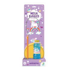 Мильні бульбашки Dodo Mega Bubbles Єдиноріжки з тарілкою 450 мл