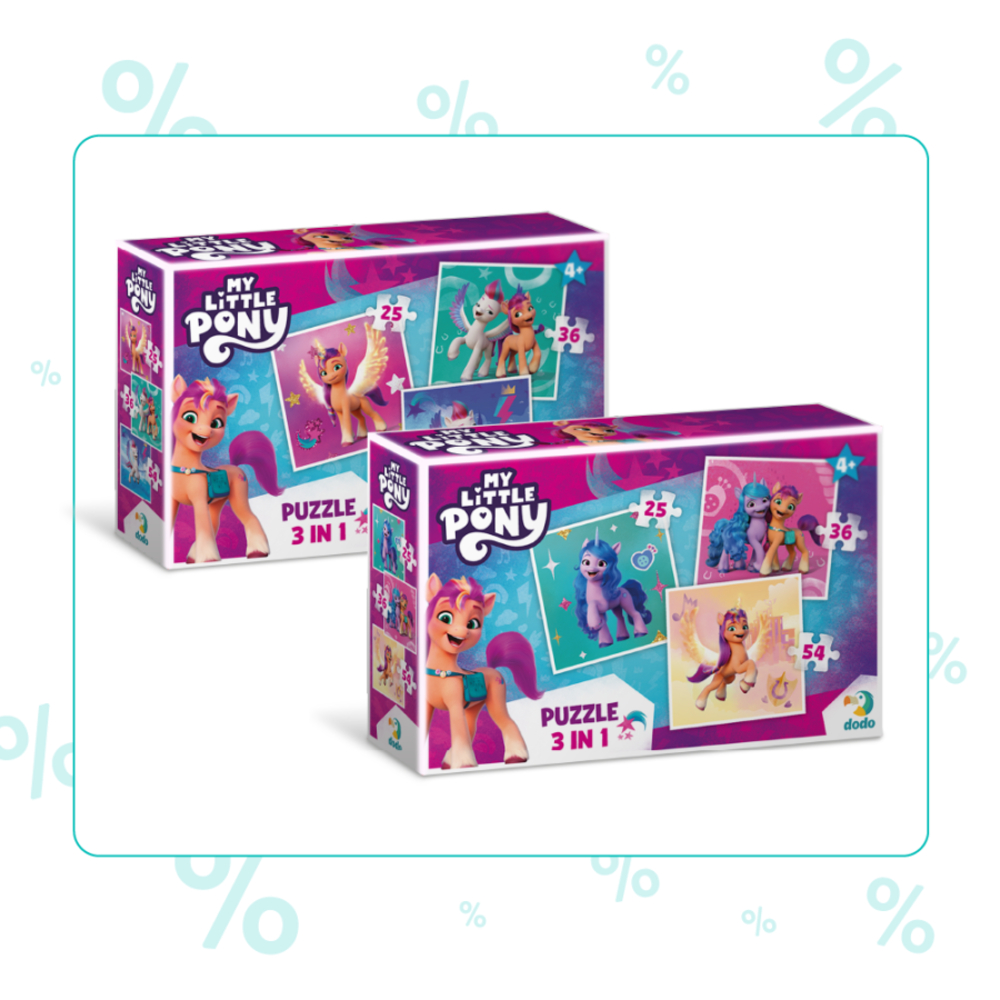 Фото, Відеоогляди набір пазлів 3в1 dodo my little pony
