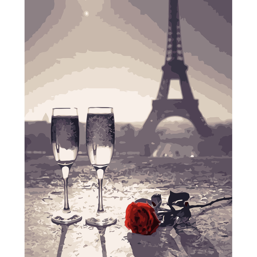 Фото, Видеообзоры картина за номерами strateg преміум романтика з лаком розміром 40х50 см va-3191