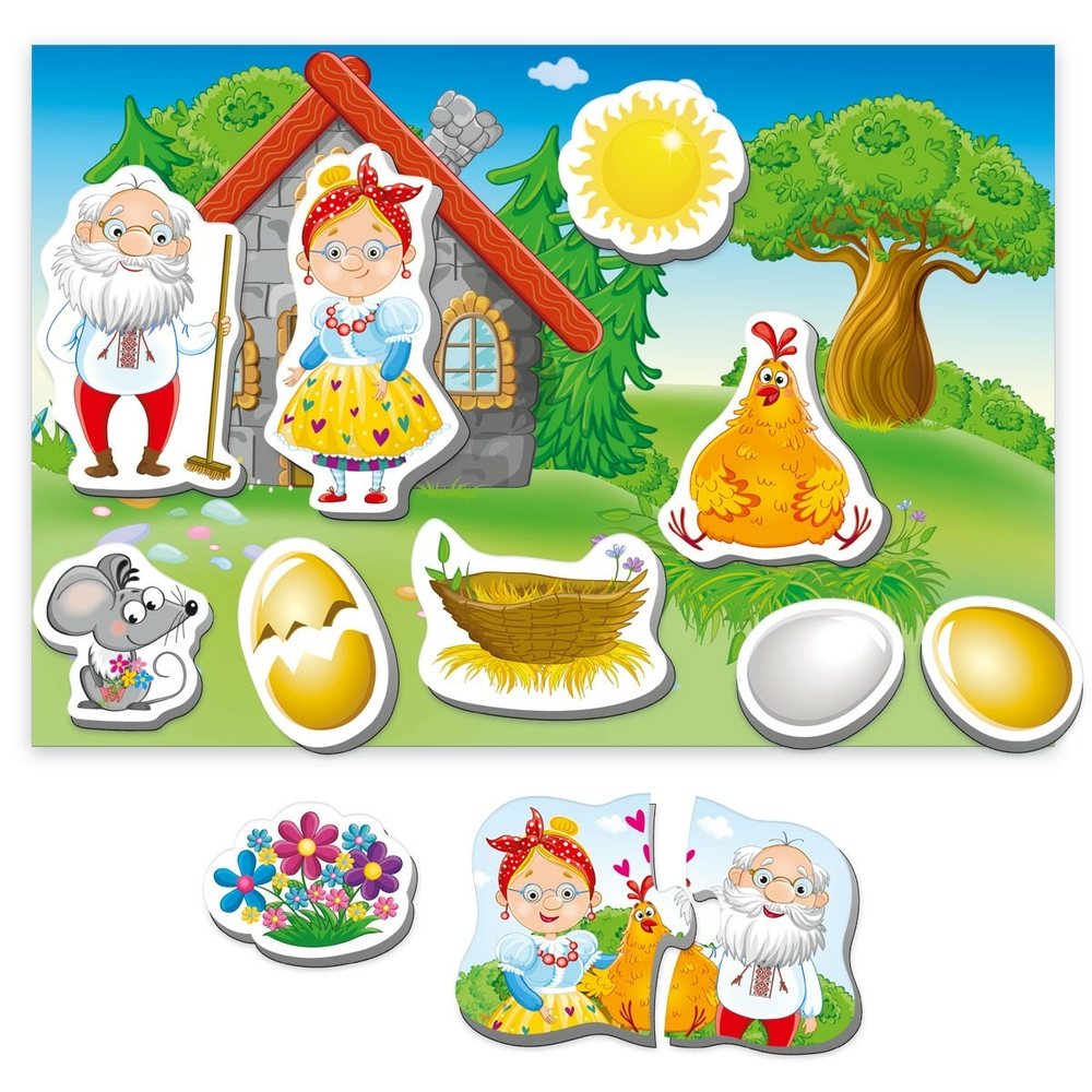 Фото, Видеообзоры гра настільна vladi toys магнітний театр академія розвитку "курочка ряба" vt3206-31