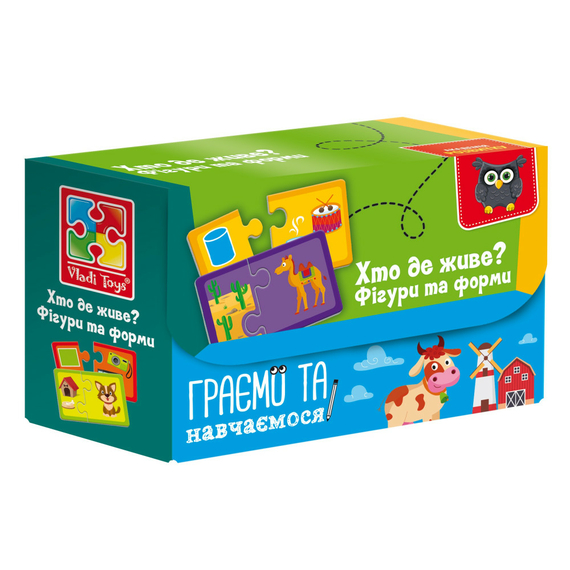 Гра настільна «Знайди пару. Хто де живе?» Vladi Toys VT5003-03